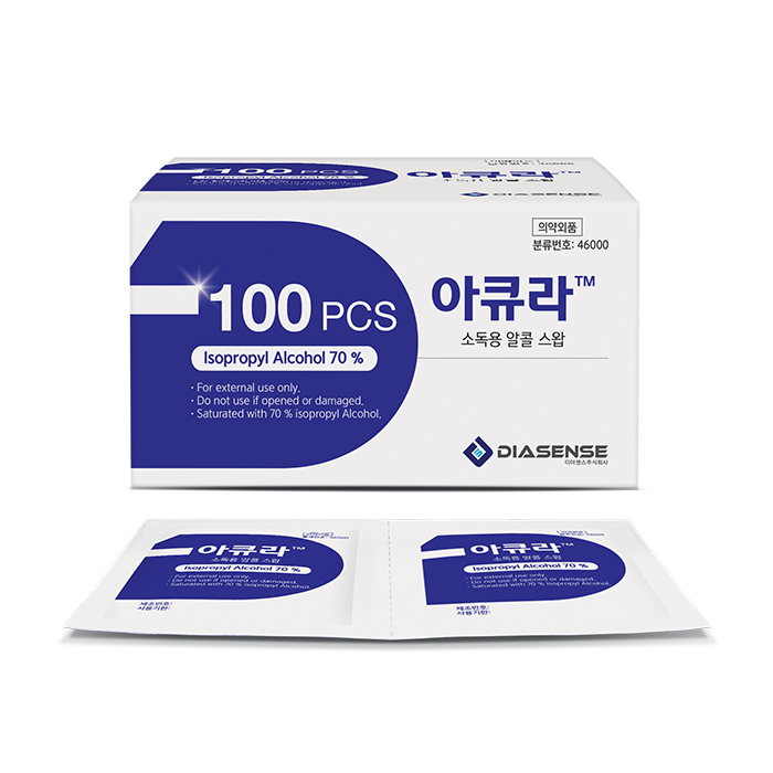 아큐라 소독용 알코올솜 (100개/Box)